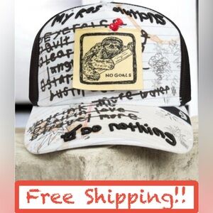GOORIN BROS NEW YEAR, SAME ME NO RESOLUTIONS SLOTH CAP HAT -Limited Drop NIB